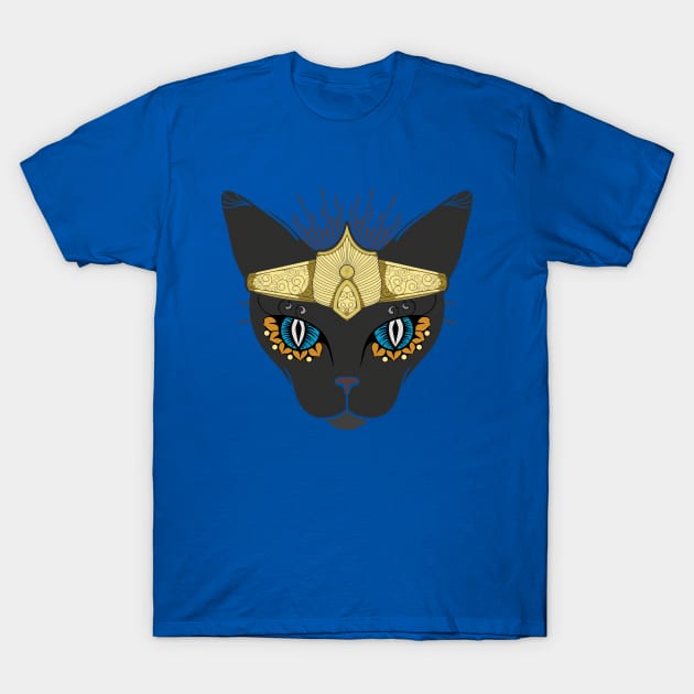 Egypcian Queen Cat T-Shirt by lunalunera